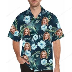 Custom Face Shirt, Custom Face Hawaiian Shirt For Custom Face Lovers