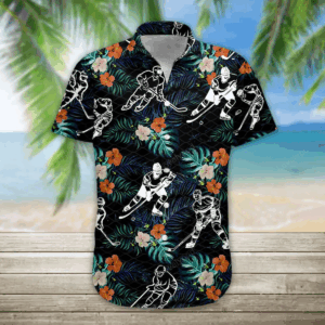 3d Hockey Hawaii Shirt, Mens Hawaiian Aloha Beach Shirt