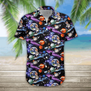 3d Planet Solar System Hawaiian Shirt