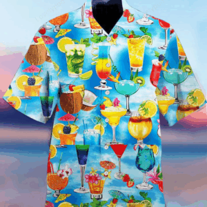Cocktail Hawaiian Shirt, Aloha Hawaii Shirt