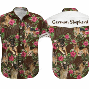 German Shepherd Dog Aloha Hawaiian Shirt – German Shepherd Pet Hawaiian Shirt