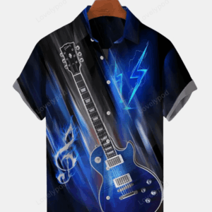 Guitar Music Men’s Hawaiian Shirt