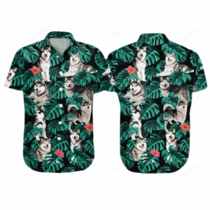 Dog Aloha Hawaiian Shirt – Funny Husky Dog Pet Hawaiian Shirt