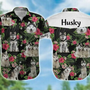 Funny Husky Dog Pet Cute Hawaiian Shirt