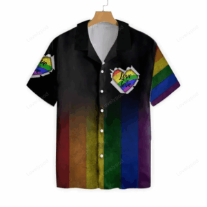Amazing Lgbt Hawaiian Shirt, Love Is Love Rainbow 3d T Shirt