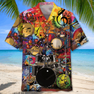 Drum Color Hawaiian Shirt,