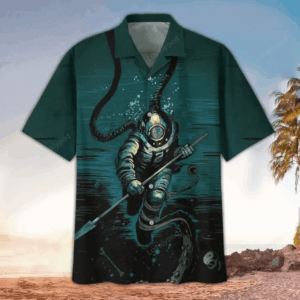 Scuba Aloha Shirt, Perfect Hawaiian Shirt For Scuba Lover