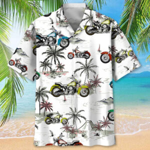Motocross Green Tropical Hawaiian Shirt
