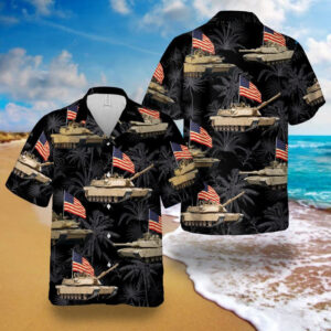 Abrams Battle Tank 4th Of July Hawaiian Shirt