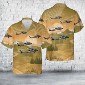 US Army Sikorsky UH-60A Black Hawk S-70A Hawaiian Shirt