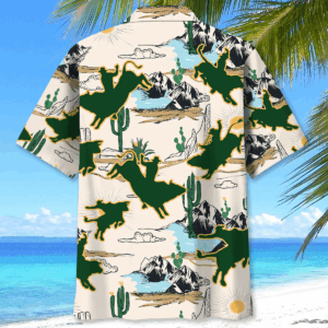 Bull Riding Desert Hawaiian Shirt