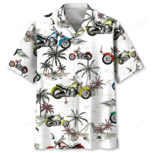 Motocross Green Tropical Hawaiian Shirt