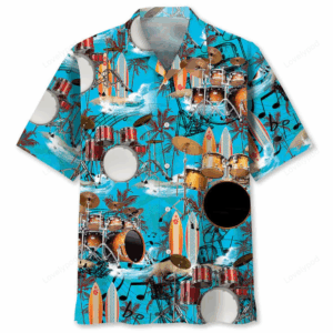 Drum Beach Hawaiian Shirt