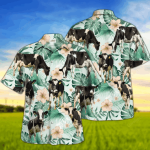 Holstein Hawaiian Shirt For Farm Lovers