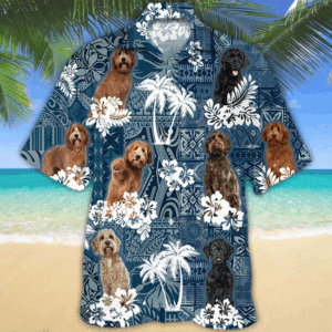 Summer Labradoodle Hawaiian Shirt