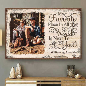 Next To You Is One Of My Favorite Places To Be Couple Wall Art Canvas