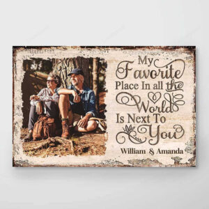 Next To You Is One Of My Favorite Places To Be Couple Wall Art Canvas
