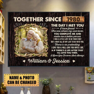 Personalized Poster/Canvas-You Complete Me – Valentine, Loving Gift For Couple, Husband, Wife, Boyfriend, Girlfriend