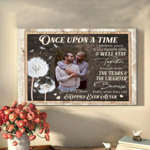 Personalized Galentines day Wall Art, We’re a team Gay Valentines Day Canvas Wall Art