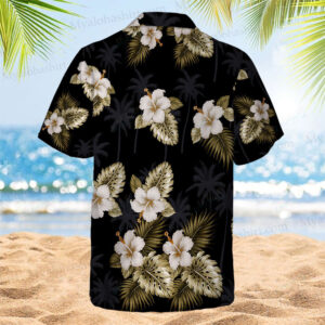 Hibiscus Mens Hawaiian Shirt, Hibiscus Button Up Shirt