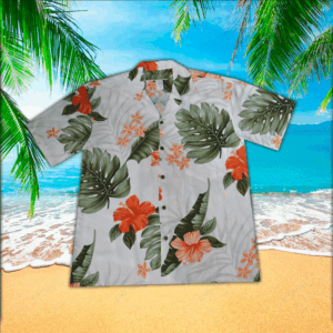 Hibiscus Hawaiian Shirt, Mens Hawaiian Shirt For Hibiscus Lover