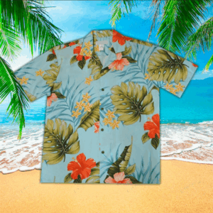 Hibiscus Hawaiian Shirt, Mens Hawaiian Shirt For Hibiscus Lover