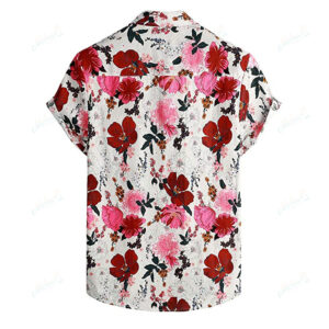 Hibiscus Hawaiian Shirt, Hibiscus 3D Printed Shirt