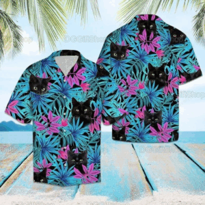 Cat Hawaiian Shirts, Cat Vintage Beach Shirt
